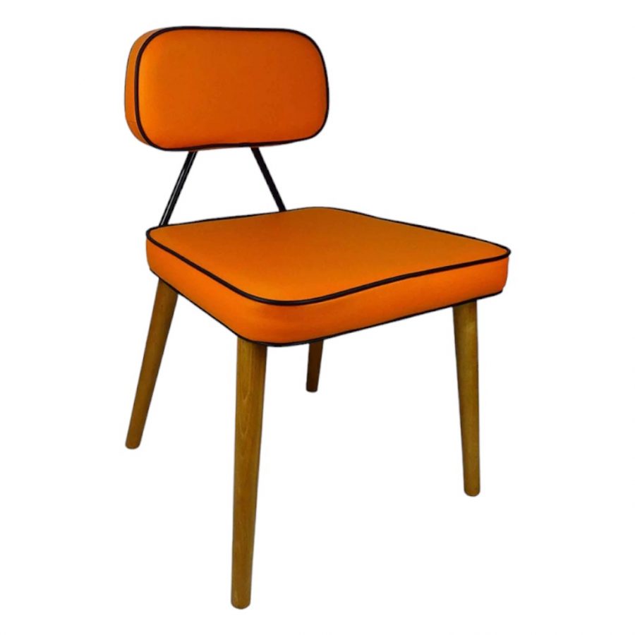 Chaise FONZY en simili cuir style design pour intérieur