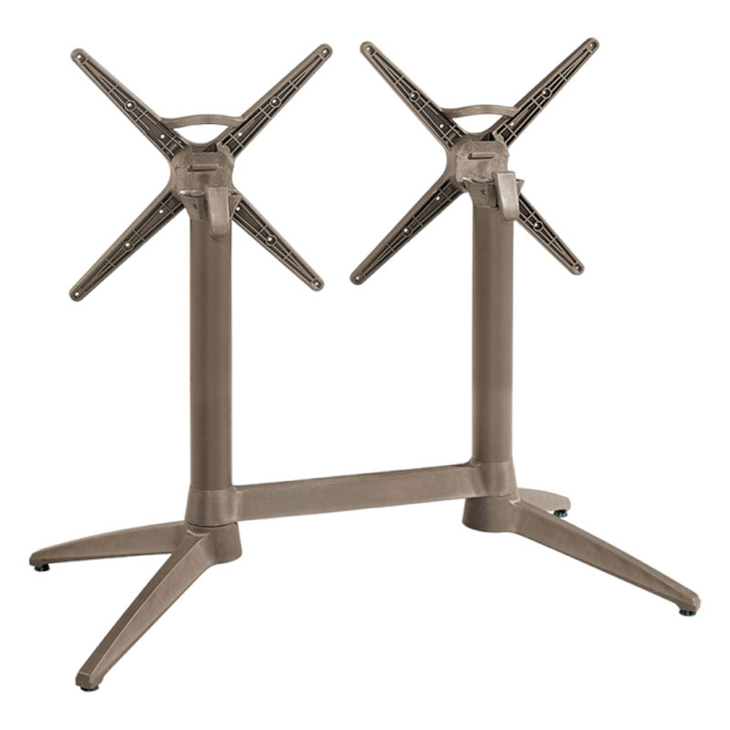 Pi_Gal_Taup_484_Pied-Exterieur-Galaxie-double-Taupe-Pliable-Moderne-en-Aluminium-et-Polypropylene