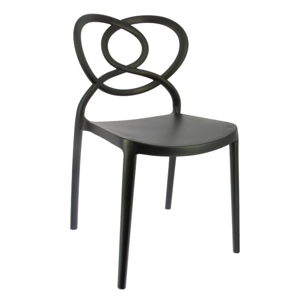Chaise AMOR en polypropylène style design pour extérieur