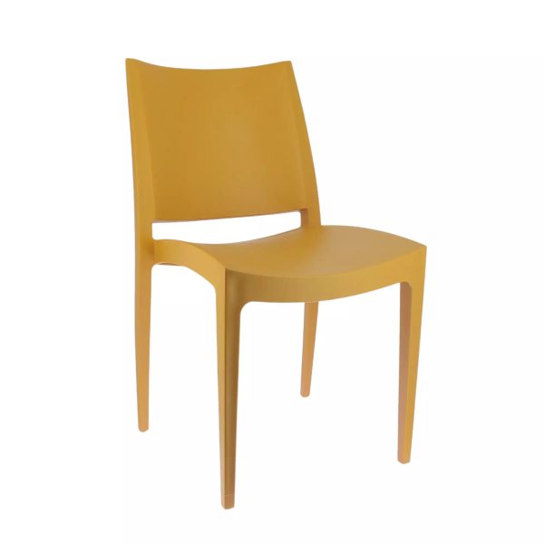 Chaise FLORIA en polypropylène style contemporain pour extérieur