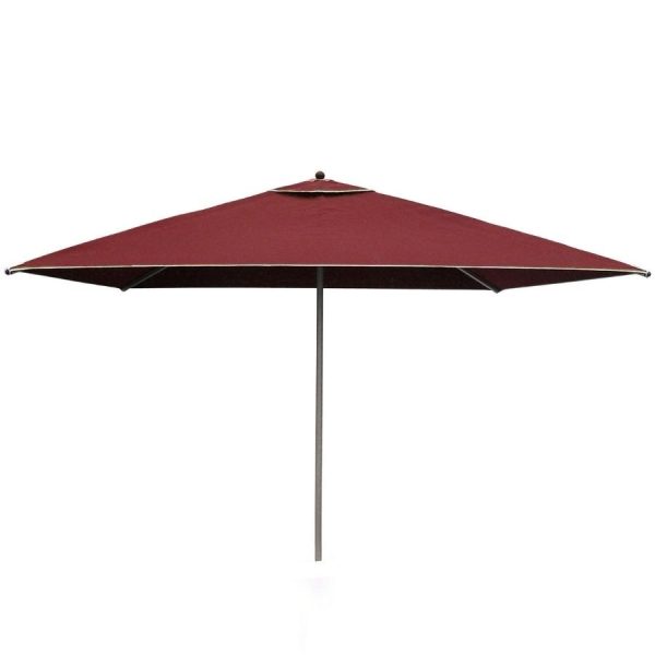 Equipement parasol aluminium libeo rouge moderne en fonte & aluminium