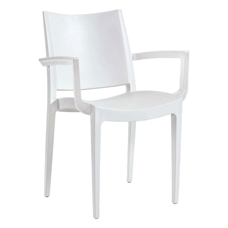 Fauteuil CAMELIA en polypropylène style contemporain pour extérieur