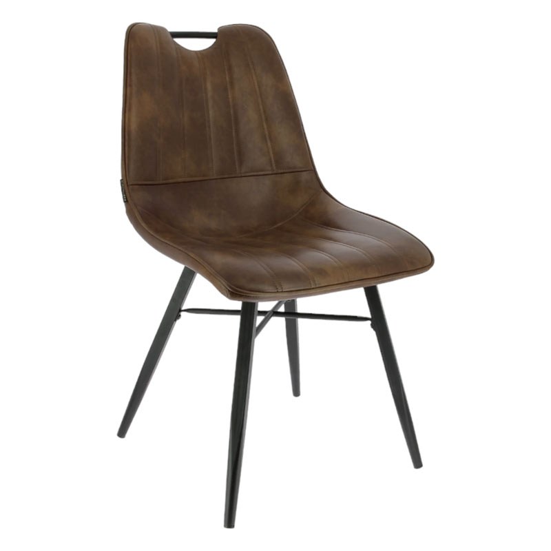 Lot de Chaise RENO Marron x8