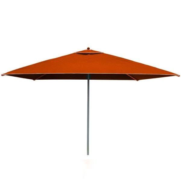 Parasol aluminium libeo orange moderne en fonte & aluminium