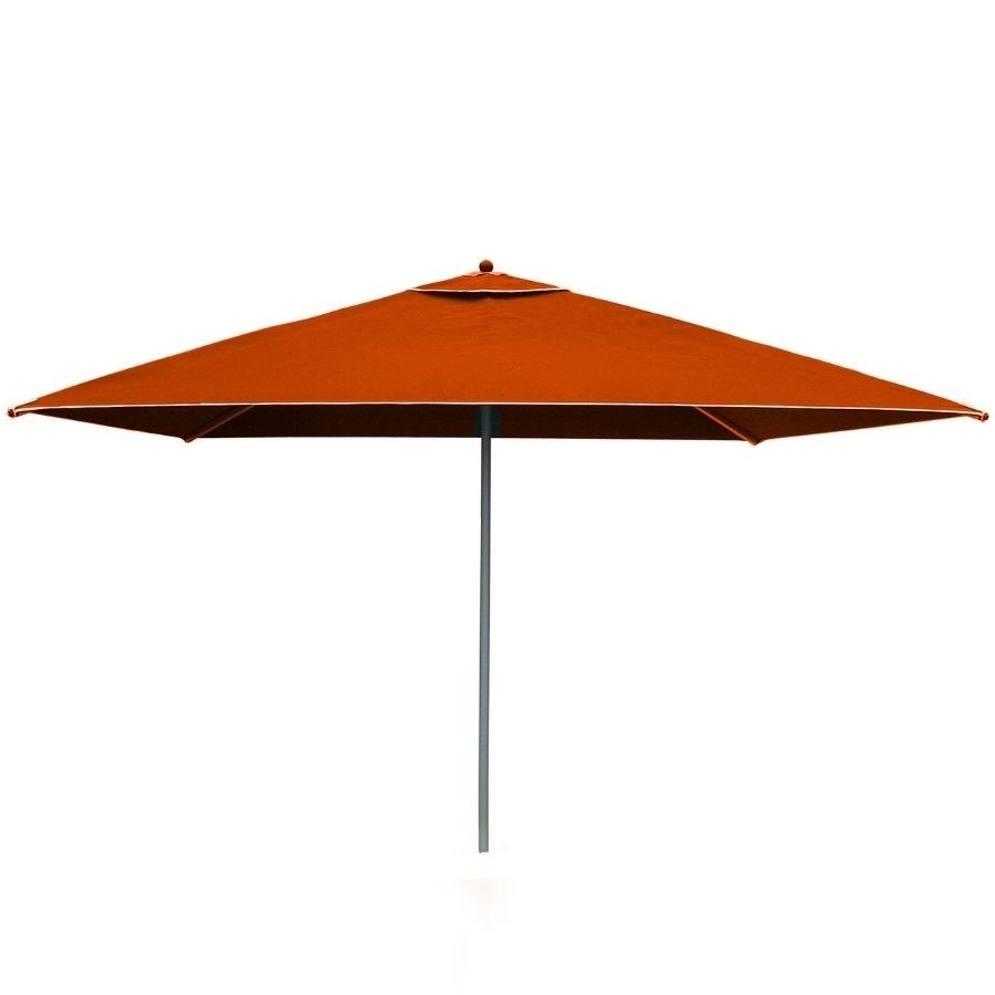 Parasol aluminium libeo orange moderne en fonte & aluminium