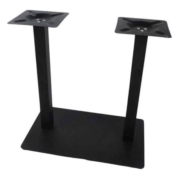 Pied IRON black double plat en acier pour intérieur