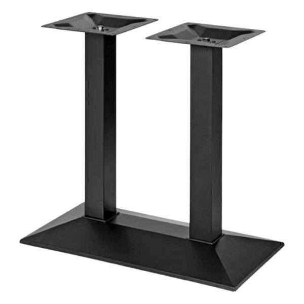 Pied IRON black double relief en acier pour intérieur