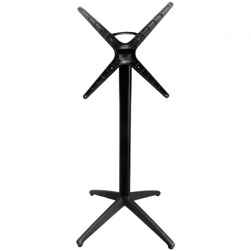 Pied mange debout ELYPSON Noir Pliable en aluminium et polypropylène pour extérieur