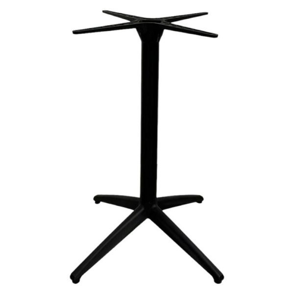 Pied mange debout Fixe ELYPSON Noir en aluminium et polypropylène pour extérieur