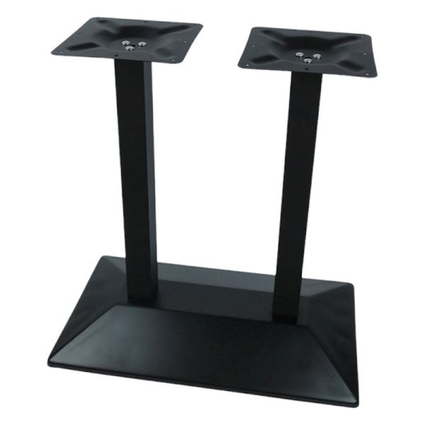Pied mange debout IRON BLACK double relief en acier pour intérieur