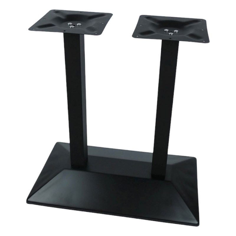 Pied mange debout IRON BLACK double relief en acier pour intérieur