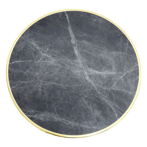 Plateau AGDE ROND cerclé style contemporain pour extérieur