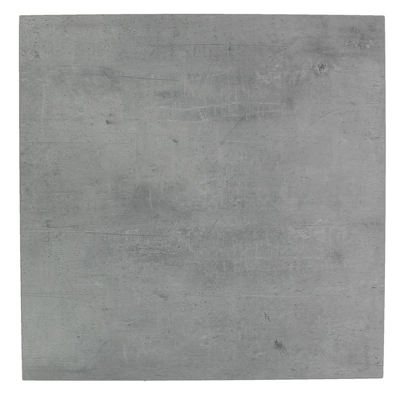 Table intérieur MILLENIUM 60x60 cm avec le pied IRON black relief