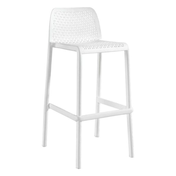Tabouret LIBERTY en polypropylène style moderne pour extérieur