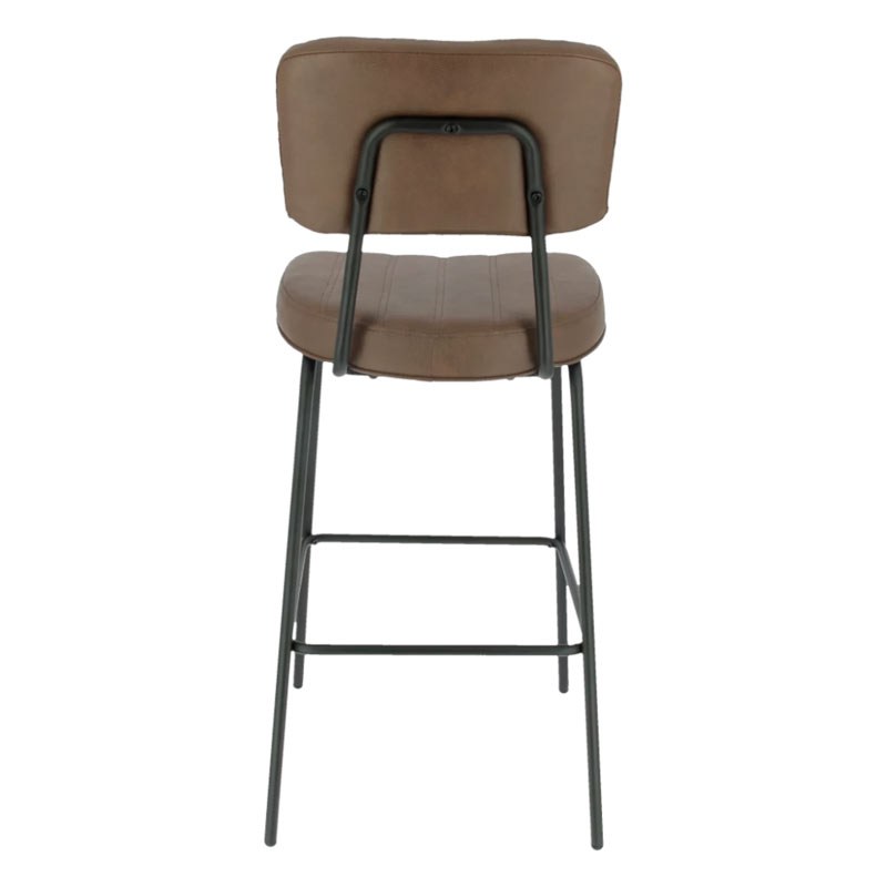 Tabouret MANHATTAN 65 cm en simili cuir style design pour intérieur