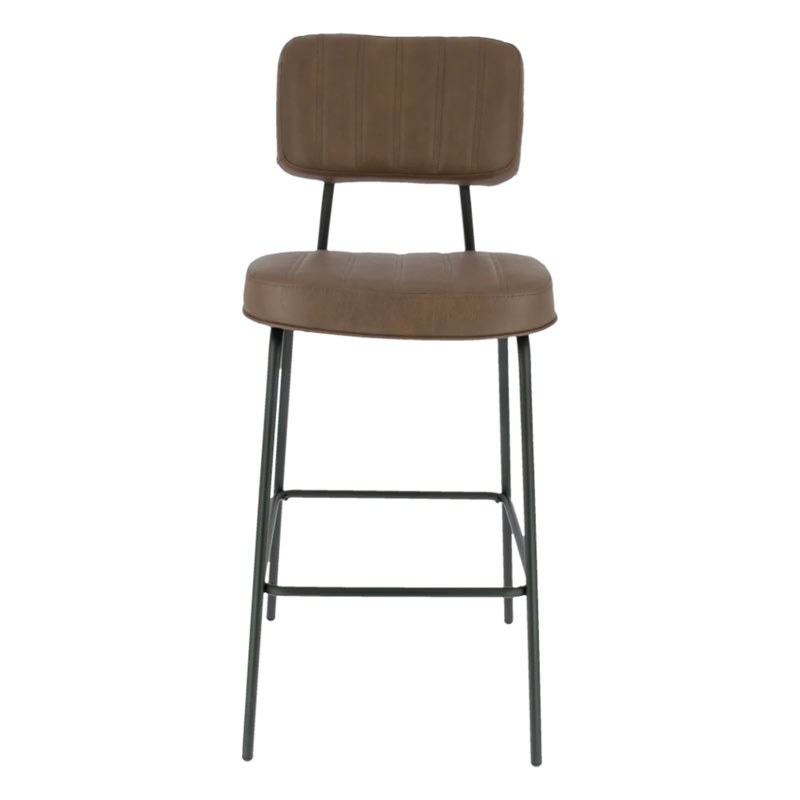 Tabouret MANHATTAN 65 cm en simili cuir style design pour intérieur