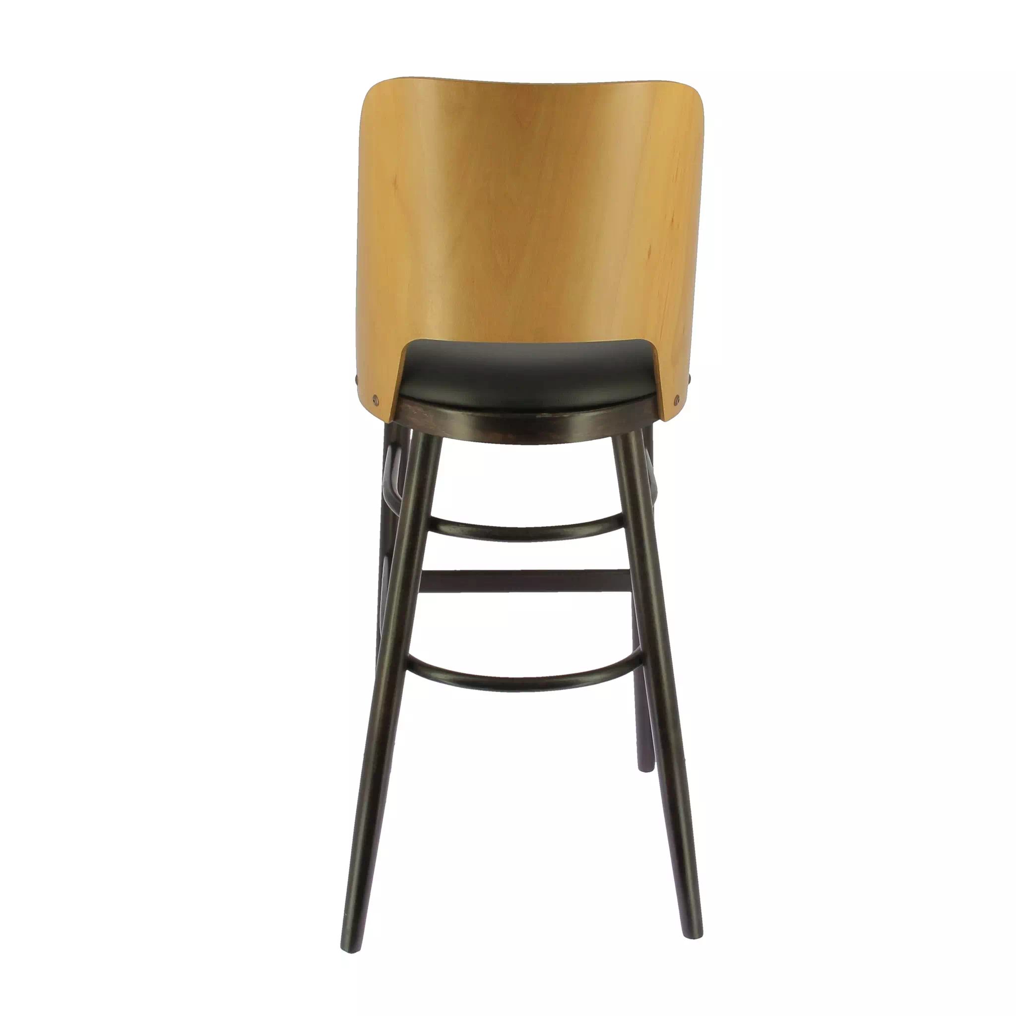 Tabouret PRESTON en simili cuir style bistrot pour intérieur