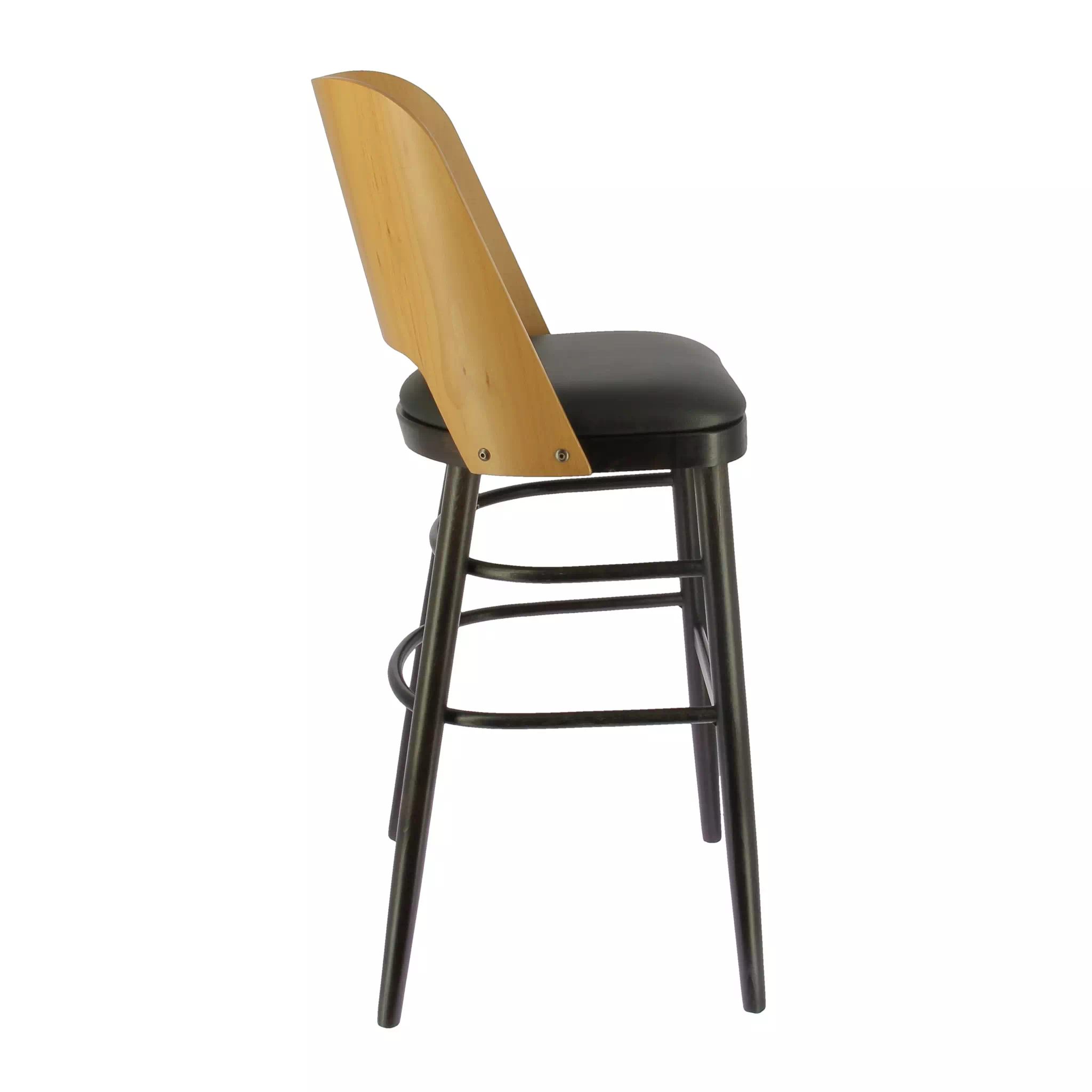 Tabouret PRESTON en simili cuir style bistrot pour intérieur