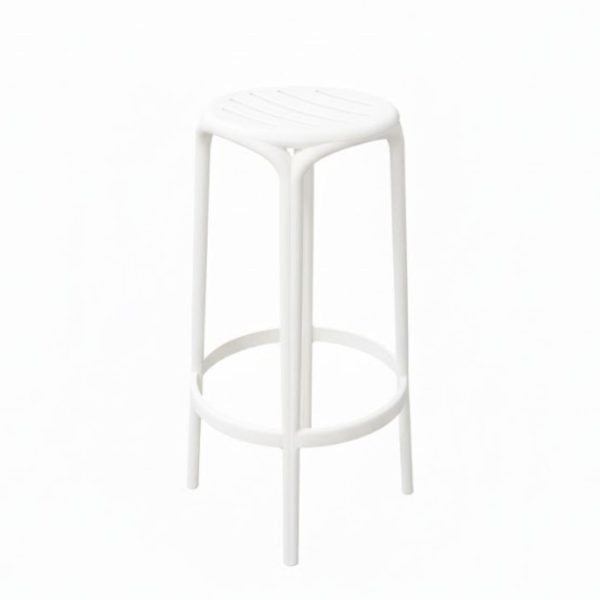 Tabouret WODIE en polypropylène style moderne pour extérieur