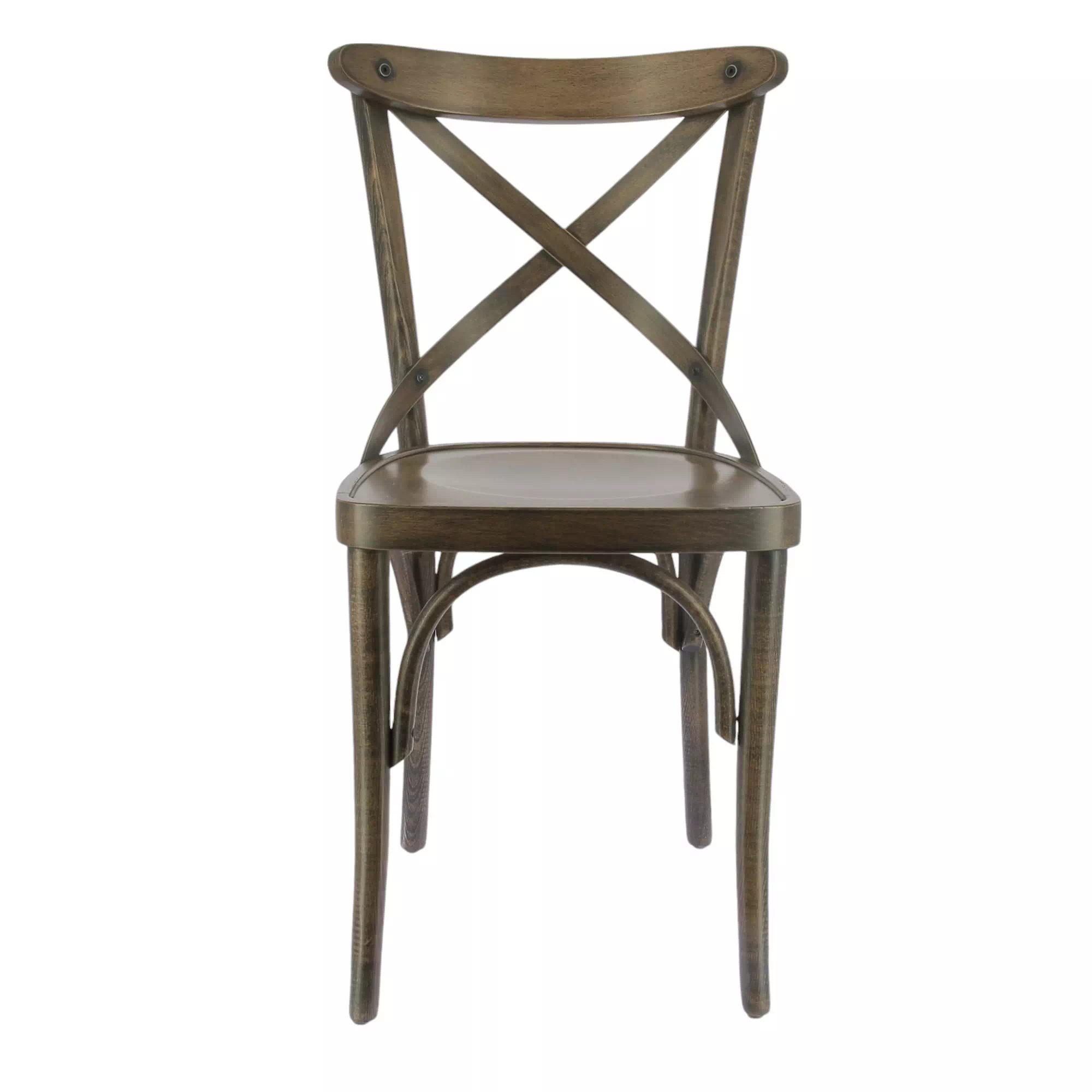 Chaise CROSS YORK Vintage en bois style bistrot pour intérieur