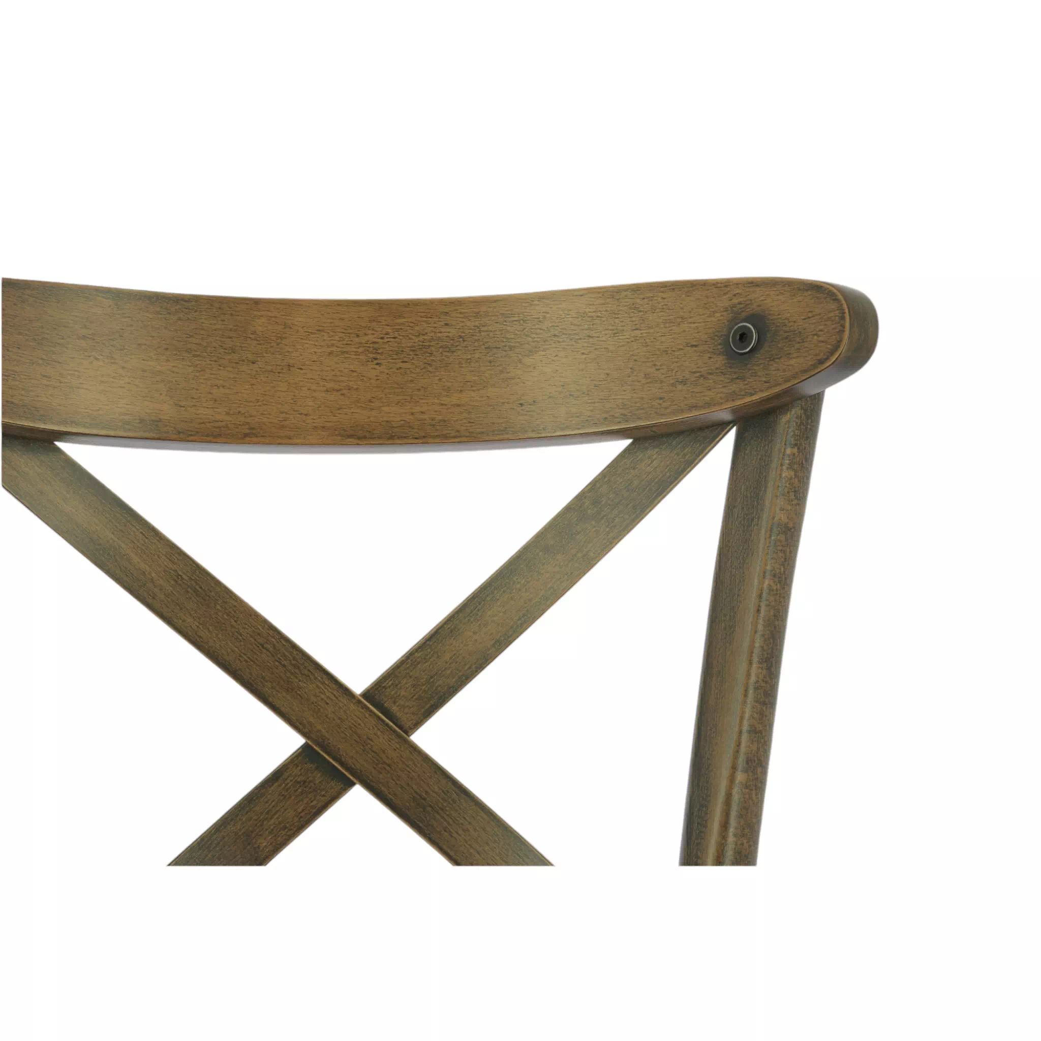 Chaise CROSS YORK Vintage en bois style bistrot pour intérieur