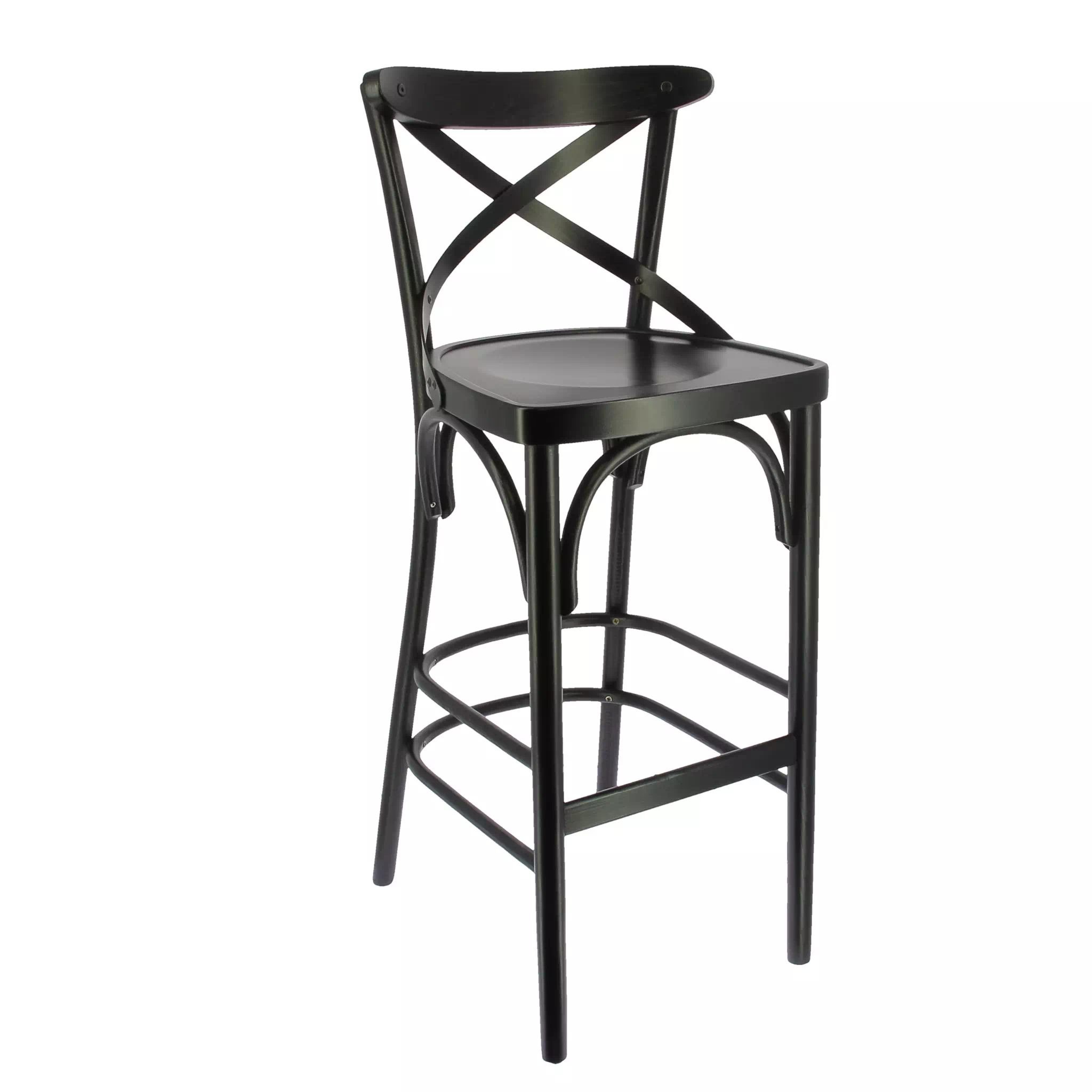Tabouret CROSS YORK Vintage en bois style bistrot pour intérieur