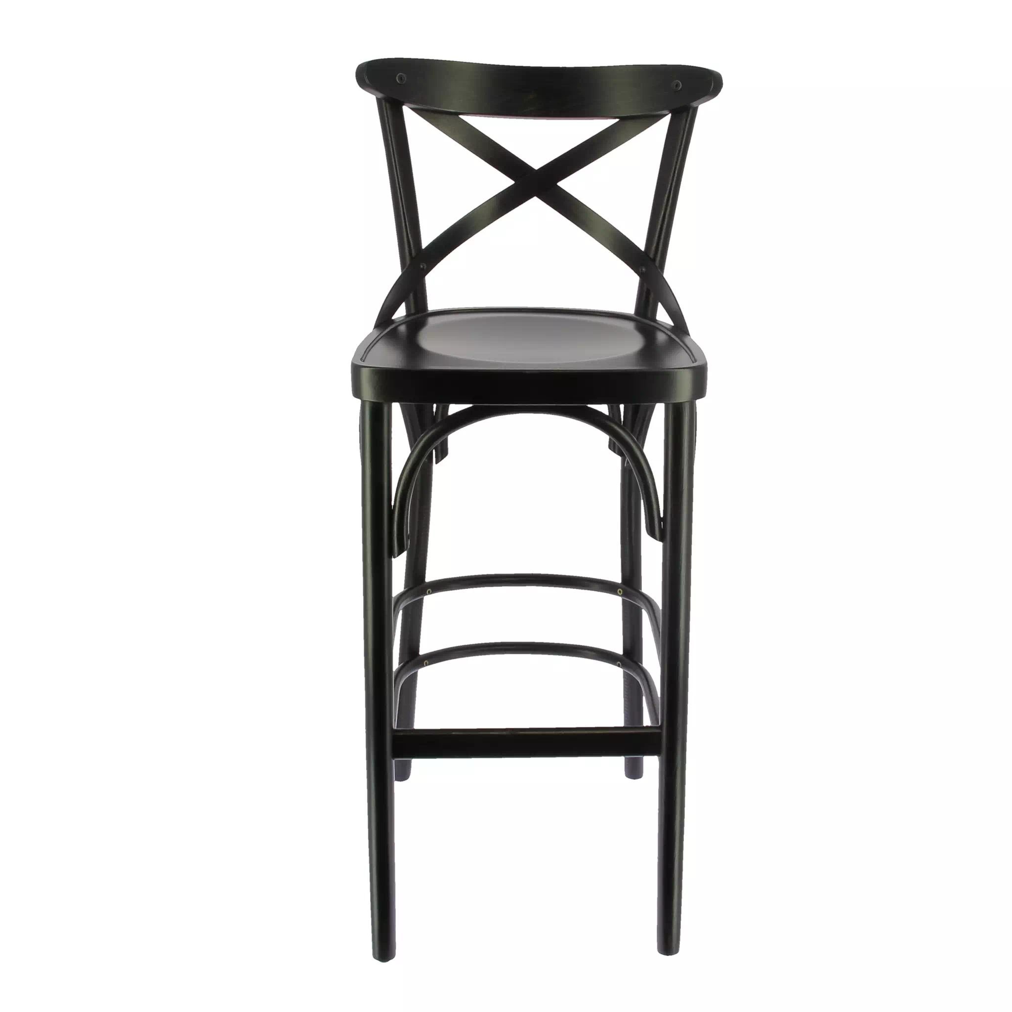 Tabouret CROSS YORK Vintage en bois style bistrot pour intérieur