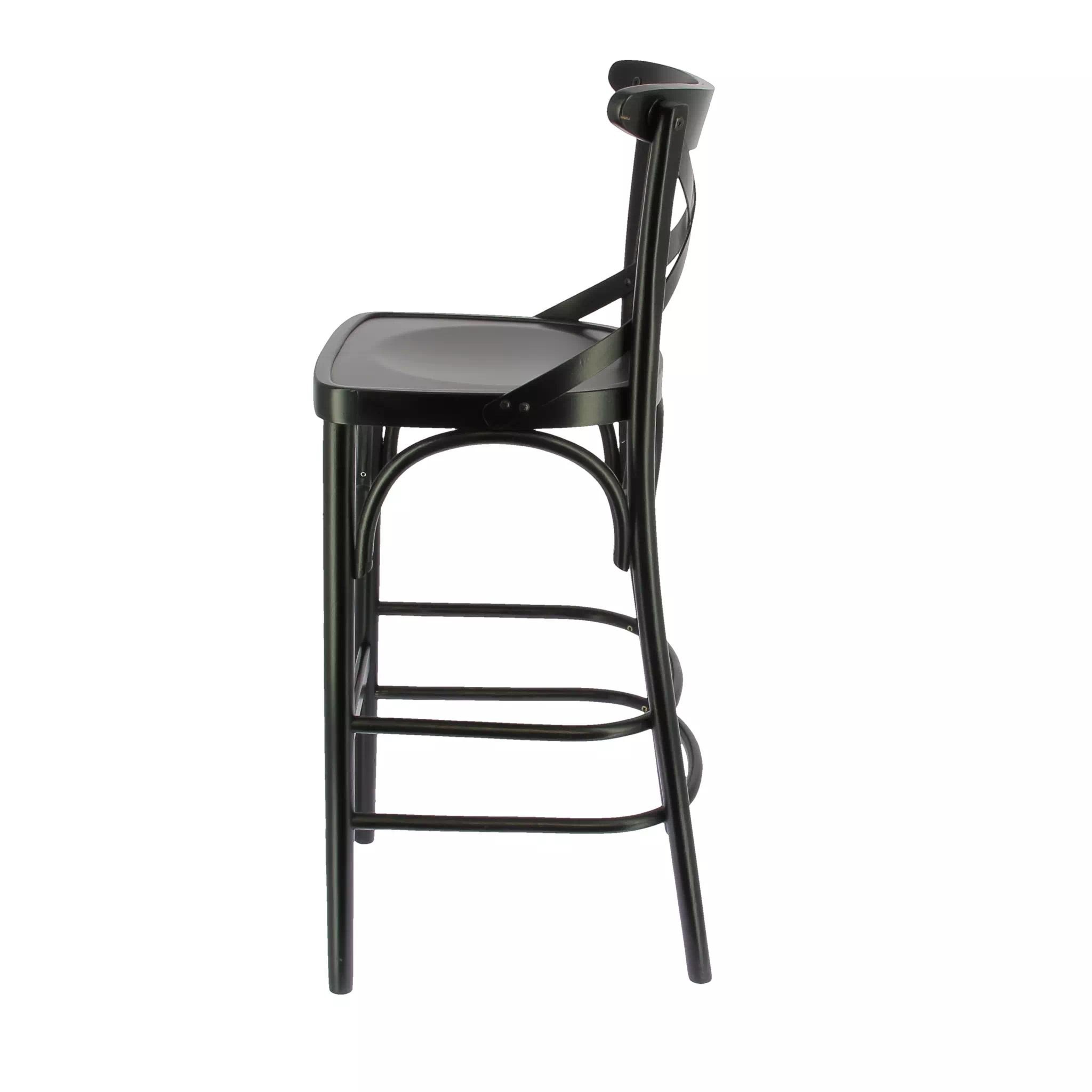 Tabouret CROSS YORK Vintage en bois style bistrot pour intérieur