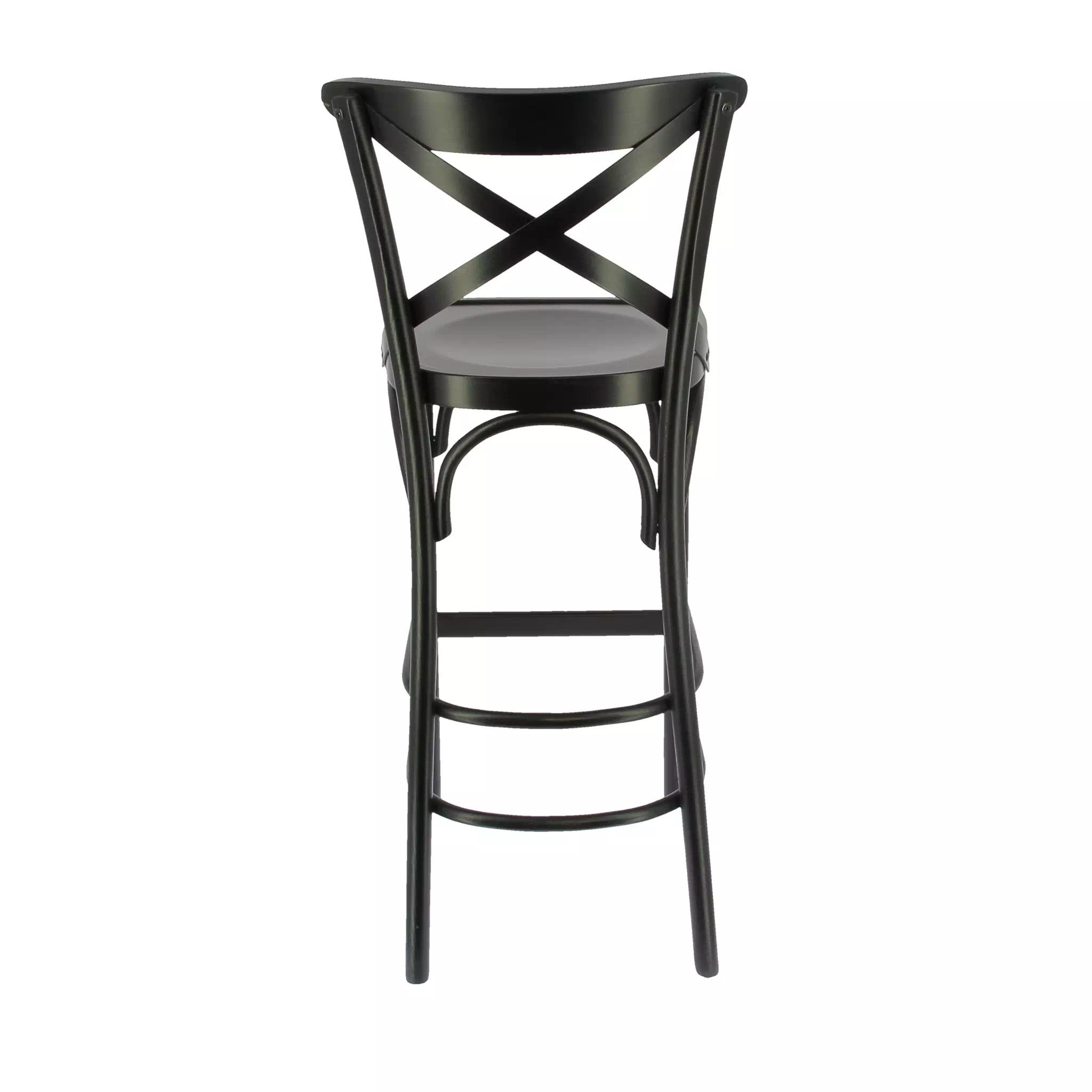 Tabouret CROSS YORK Vintage en bois style bistrot pour intérieur