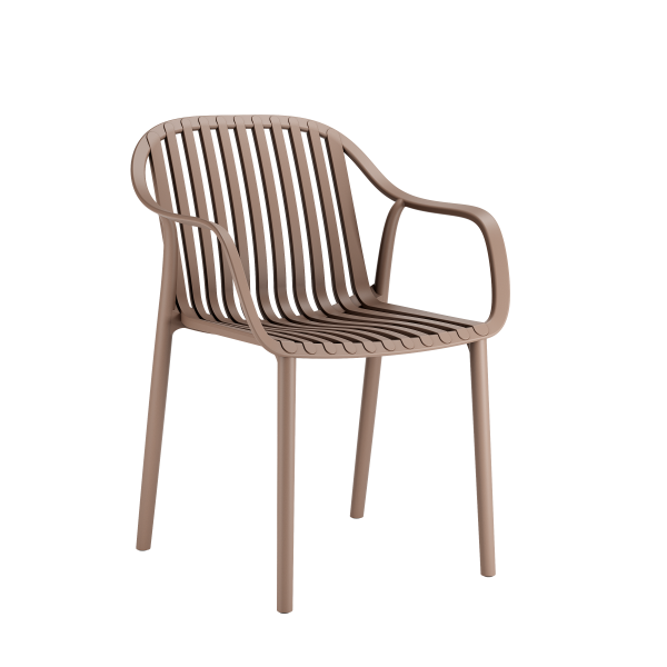 Fauteuil SALOU en polypropylène style minimaliste pour extérieur