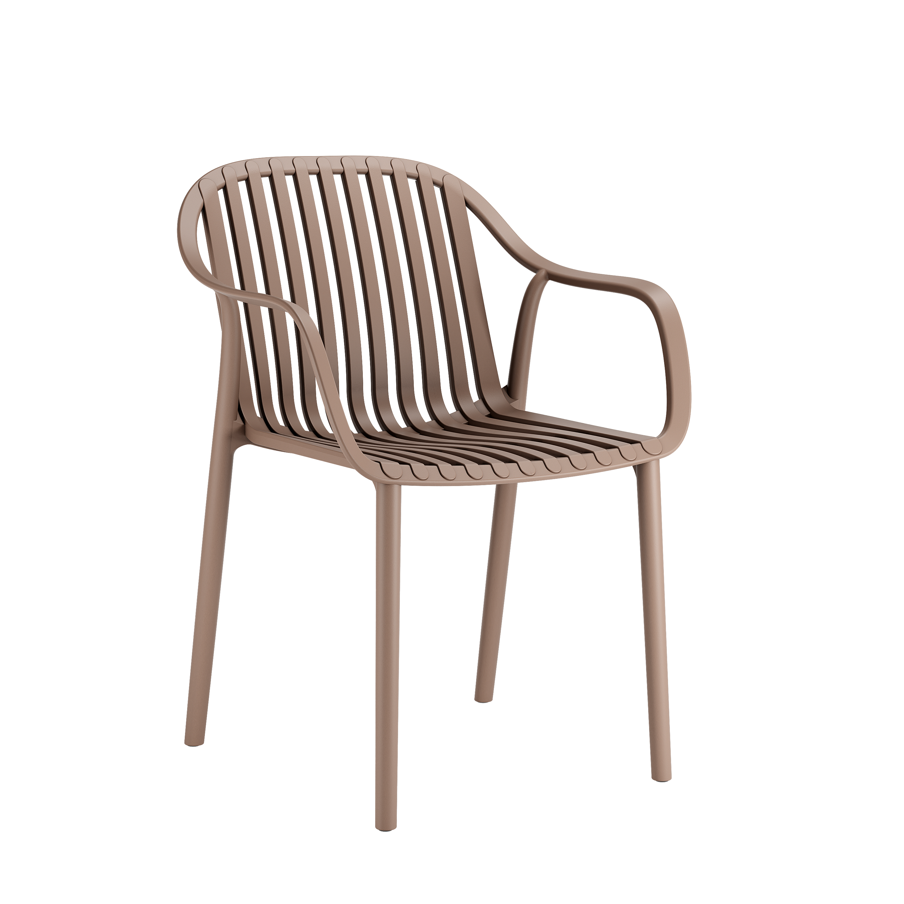Fauteuil SALOU en polypropylène style minimaliste pour extérieur