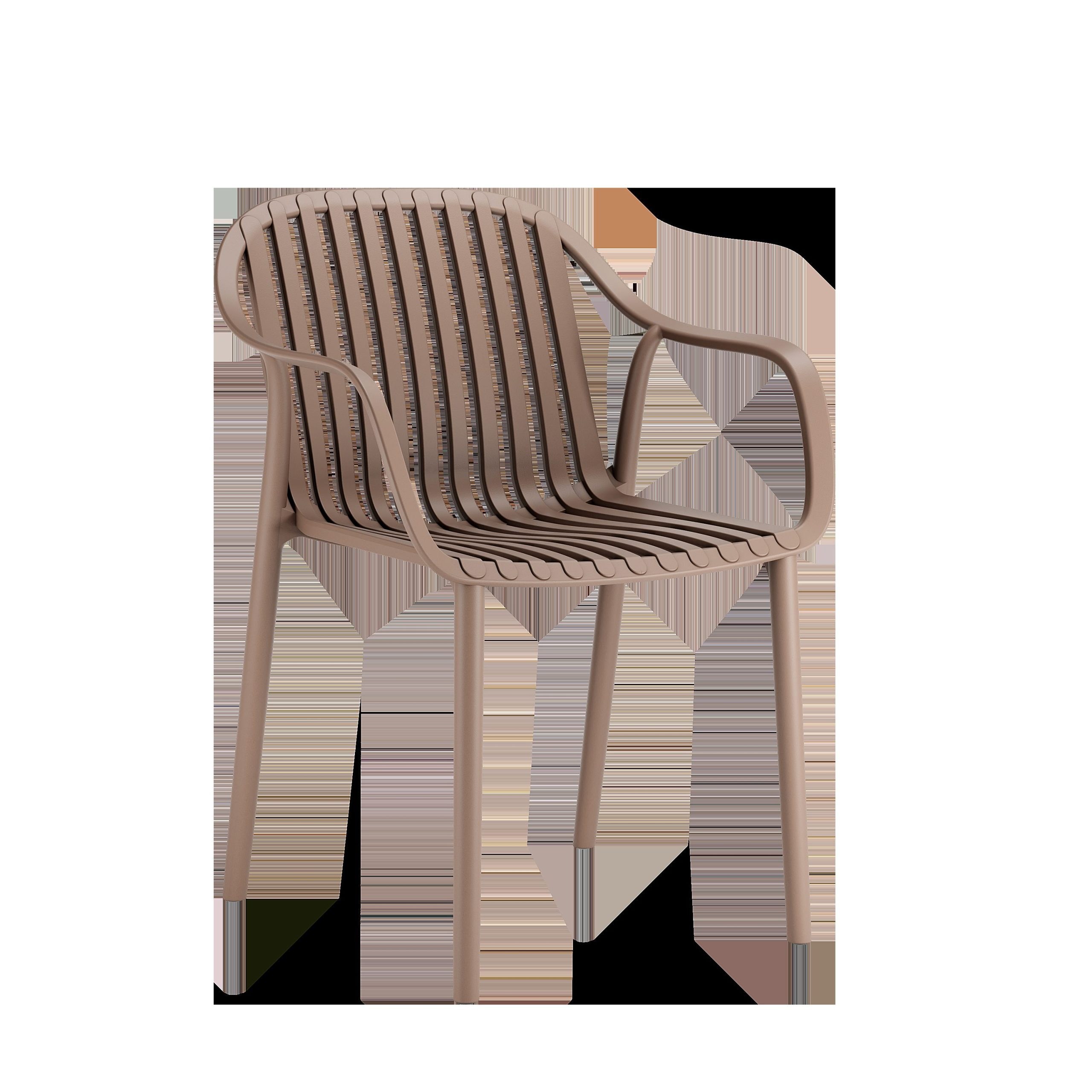 Fauteuil SALOU en polypropylène style minimaliste pour extérieur
