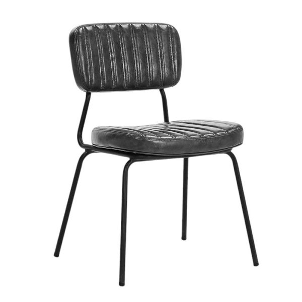 Chaise Houston en Simili cuir style design pour intérieur