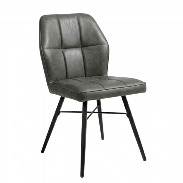 Chaise BOLTON en simili cuir style vintage pour intérieur