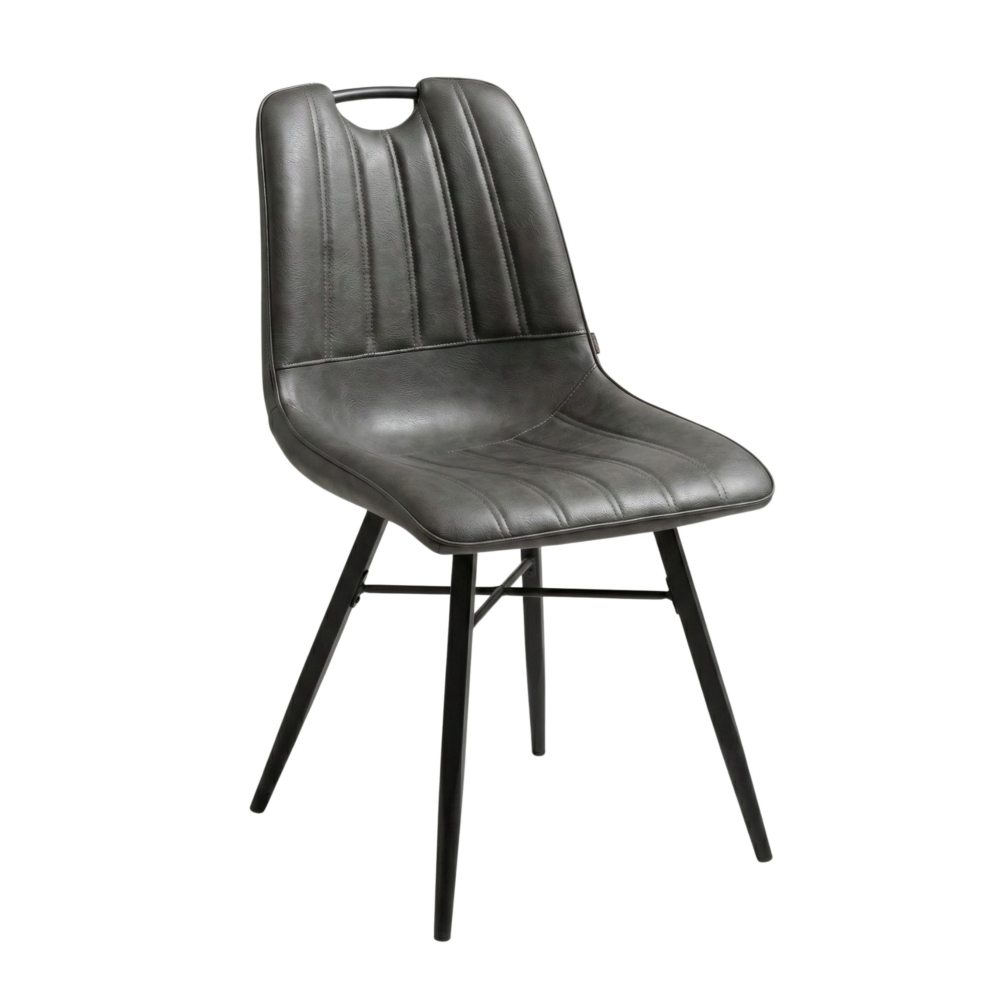 Chaise RENO en simili cuir style vintage pour intérieur