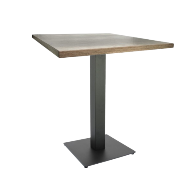 Table intérieur OXFORD 60x60 cm avec le pied ROBUSTA