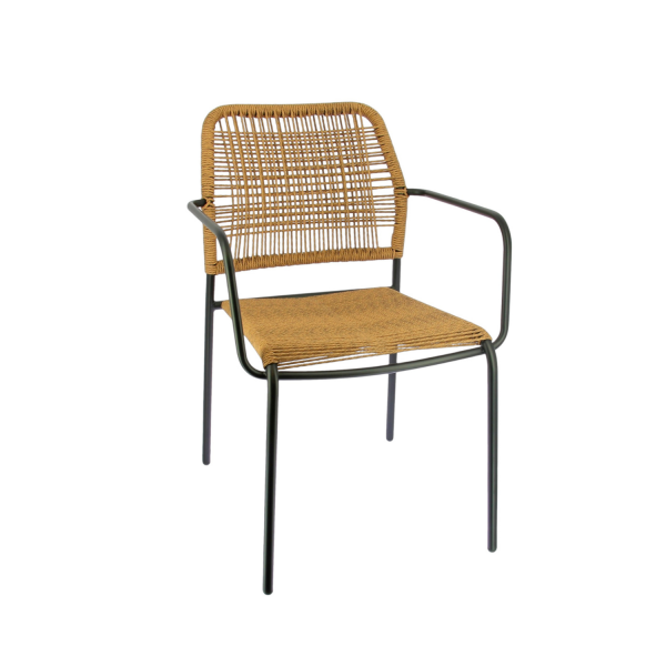 Fauteuil SOLEA en Corde style naturel pour extérieur