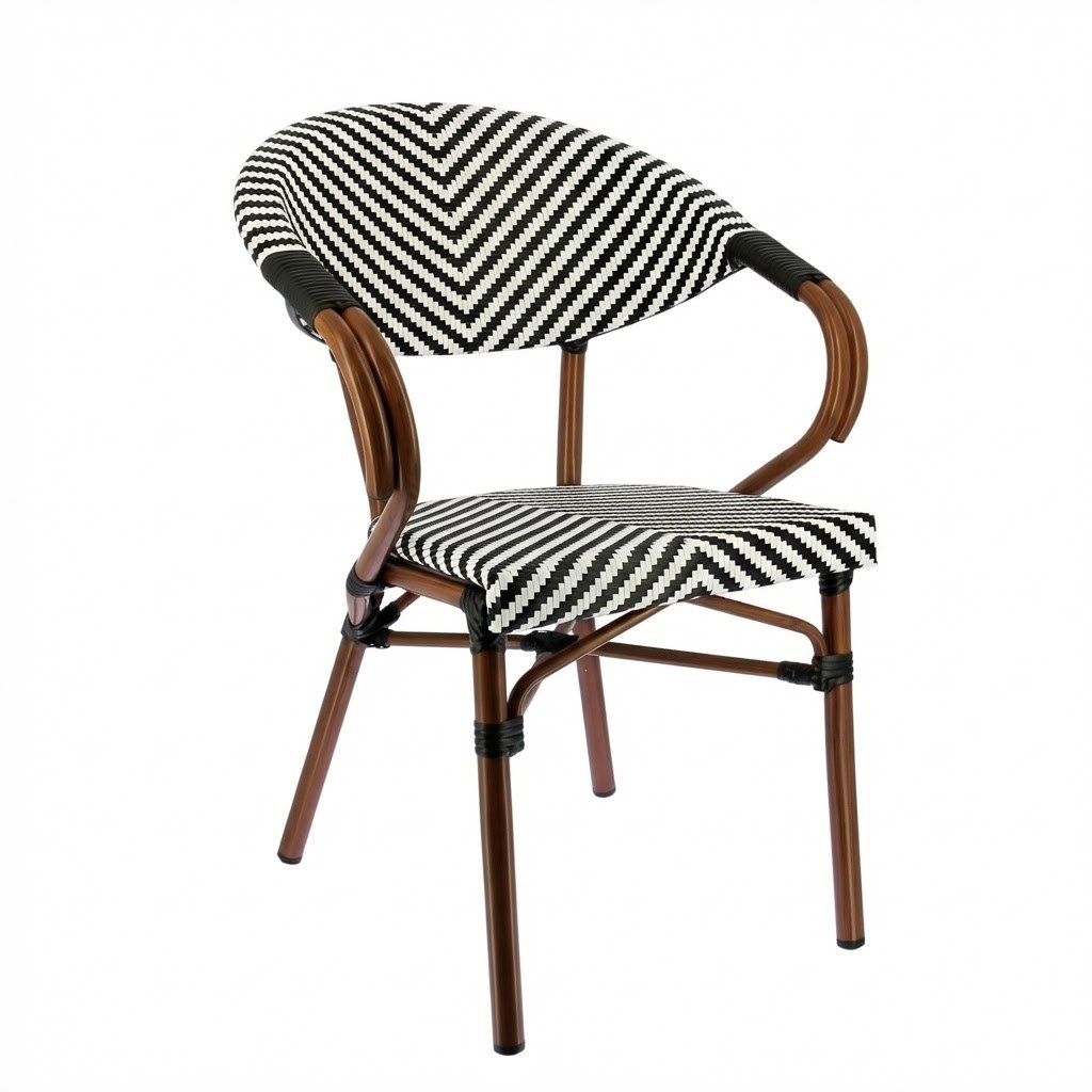 Fauteuil MADELEIN en Textilène style bistrot pour extérieur