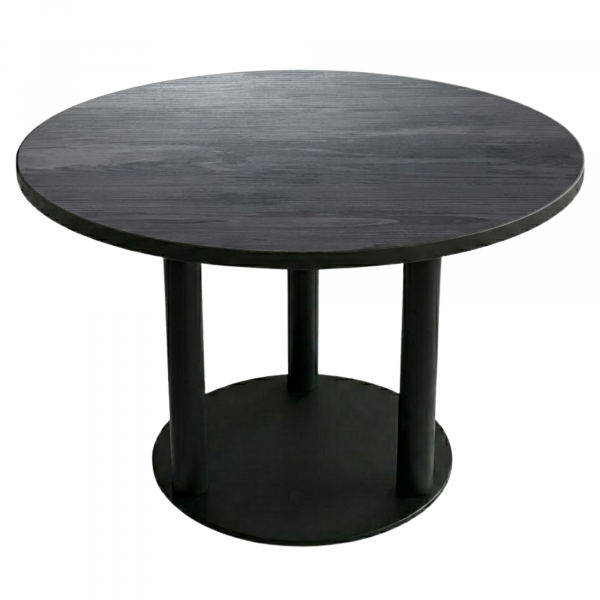 Table de restaurant intérieur TOILE DIAMÈTRE 110 cm avec le pied JASON