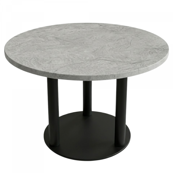 Table de restaurant intérieur TOURMALINE DIAMÈTRE 110 cm avec le pied JASON