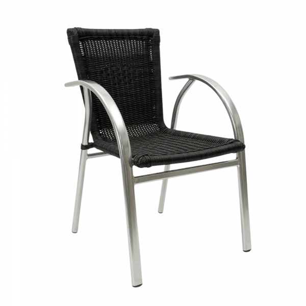 Fauteuil ORSO en Rotin synthétique style moderne pour extérieur