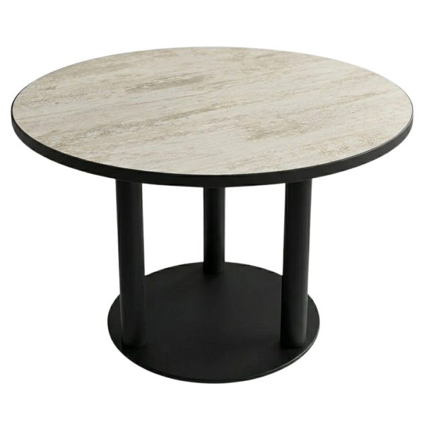 Table de restaurant intérieur ANTIQUE DIAMÈTRE 110 cm avec le pied JASON