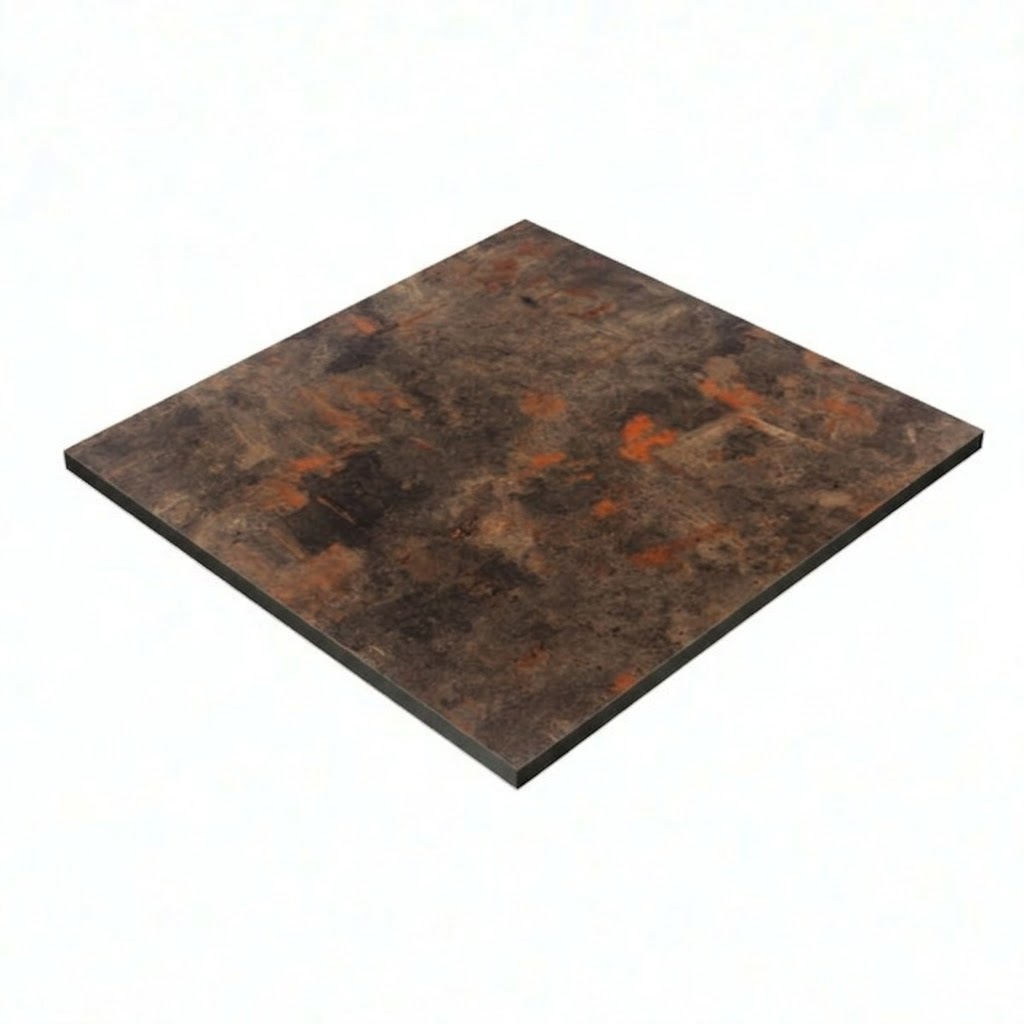 Table Pliable 59x59 cm plateau Compact modèle TABLE OXIDE COMPACT pied T-One – Image 2