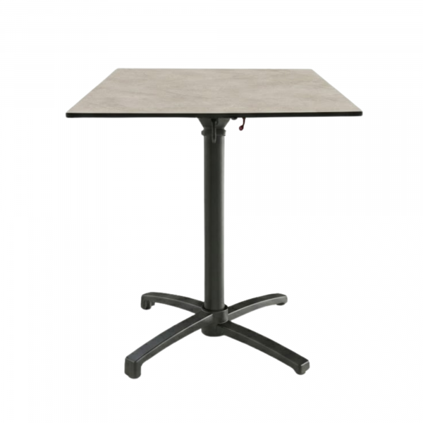 Table Pliable 69x69 cm plateau Compact modèle TABLE TERRA COMPACT pied T-One