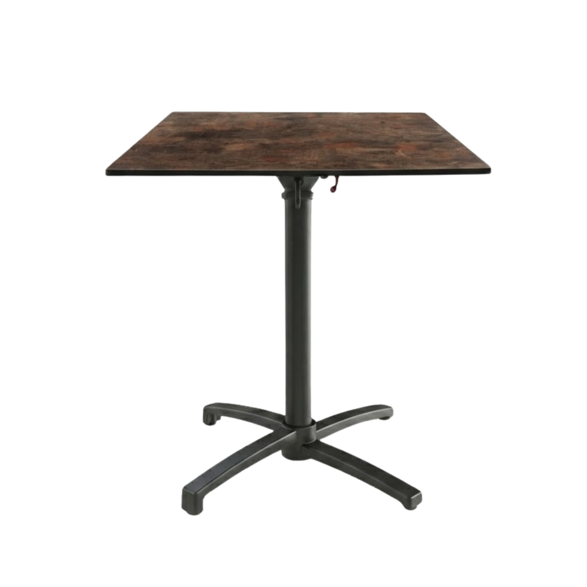 Table Pliable 59x59 cm plateau Compact modèle TABLE OXIDE COMPACT pied T-One