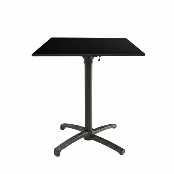 Table Pliable 69x69 cm plateau Compact modèle TABLE SIDERAL COMPACT pied T-One