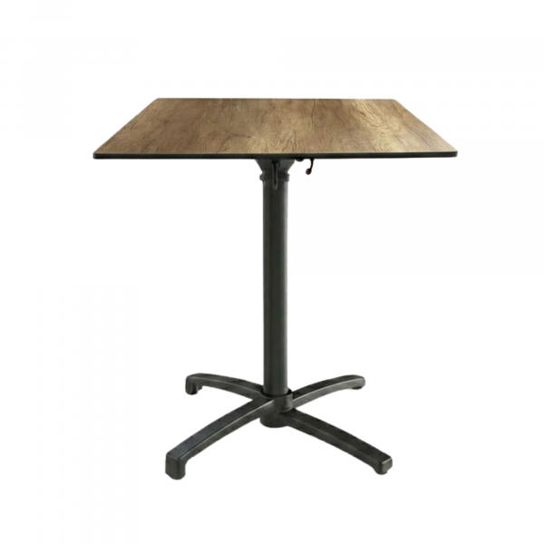 Table Pliable 59x59 cm plateau Compact modèle TABLE VESOUL COMPACT pied T-One