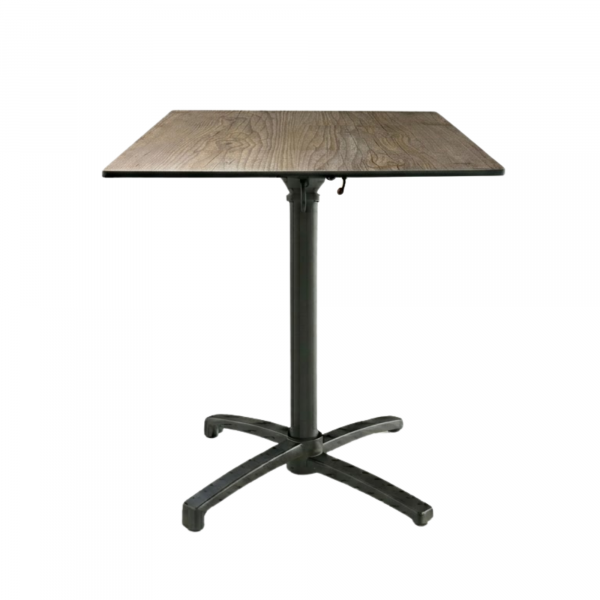 Table Pliable 69x69 cm plateau Compact modèle TABLE VARS COMPACT pied T-One