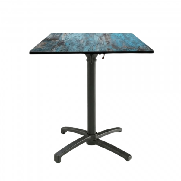 Table Pliable 59x59 cm plateau Compact modèle TABLE ASTER COMPACT pied T-One