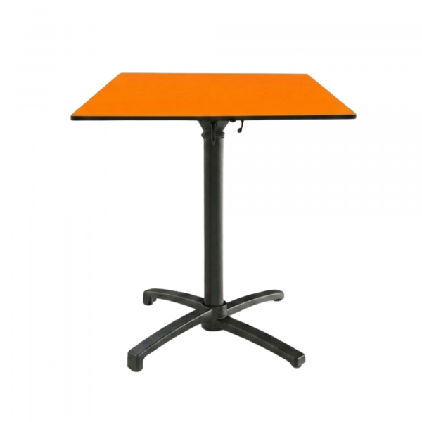 Table Pliable 69x69 cm plateau Compact modèle TABLE SUNNY COMPACT pied T-One